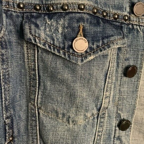 BLANKNYC Denim Studded Distressed Jacket - Picture 3 of 6